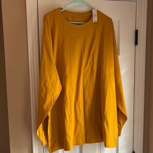 Golden Yellow cotton crew tee